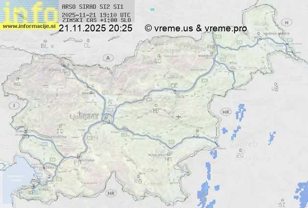 Radarska karta padavin