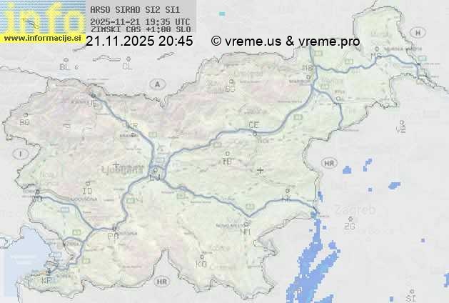 Radarska karta padavin