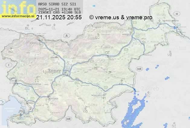 Radarska karta padavin