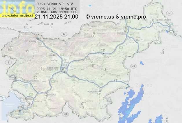 Radarska karta padavin