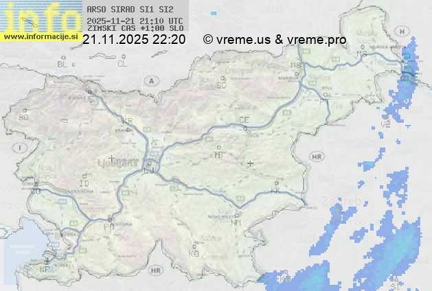 Radarska karta padavin