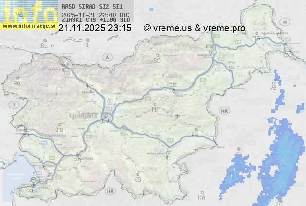 Radarska karta padavin