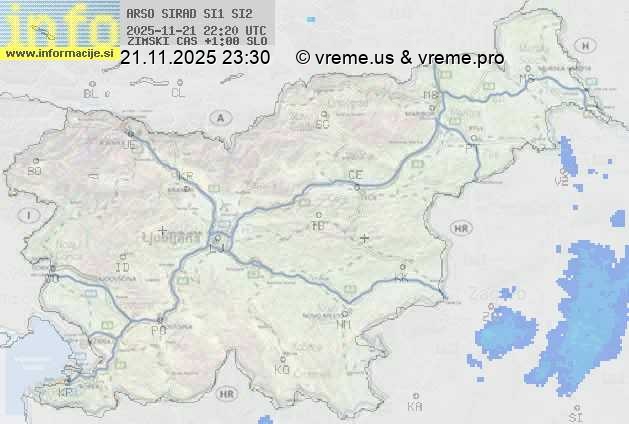 Radarska karta padavin