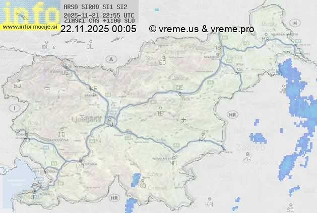 Radarska karta padavin