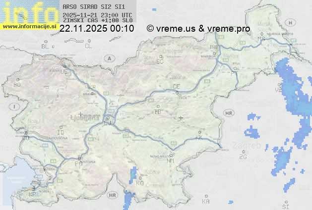 Radarska karta padavin