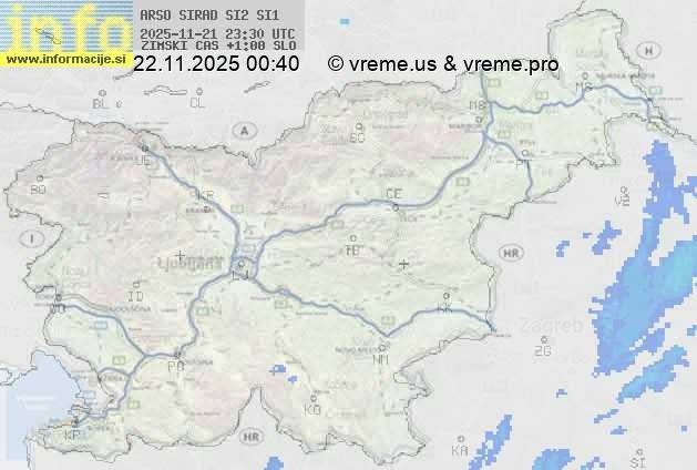 Radarska karta padavin