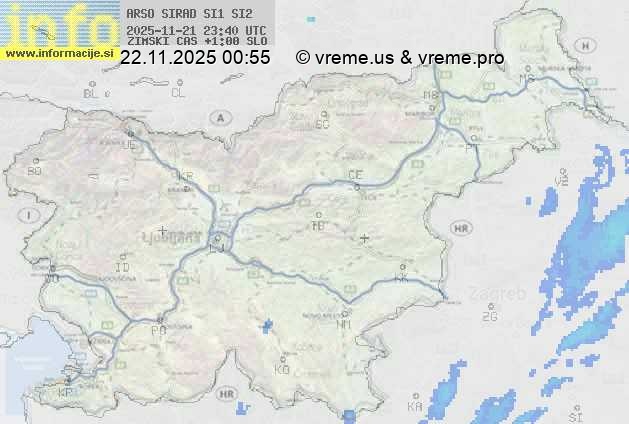 Radarska karta padavin