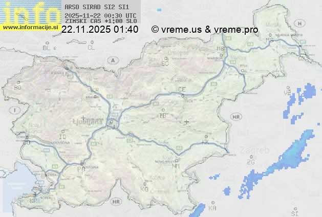 Radarska karta padavin