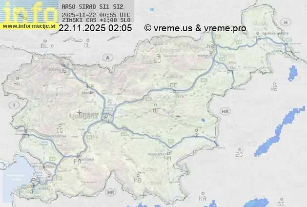 Radarska karta padavin