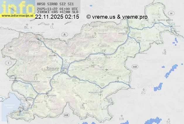 Radarska karta padavin