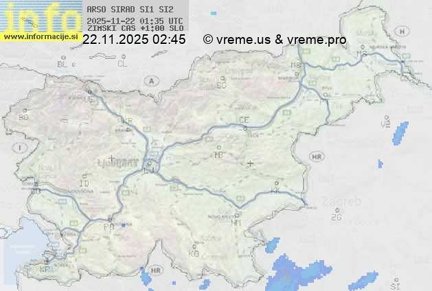 Radarska karta padavin