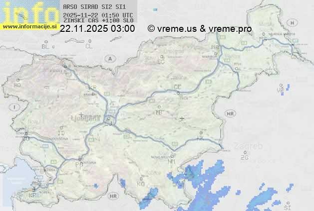 Radarska karta padavin