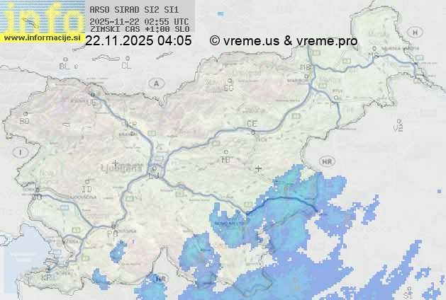 Radarska karta padavin