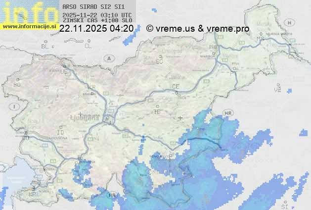 Radarska karta padavin