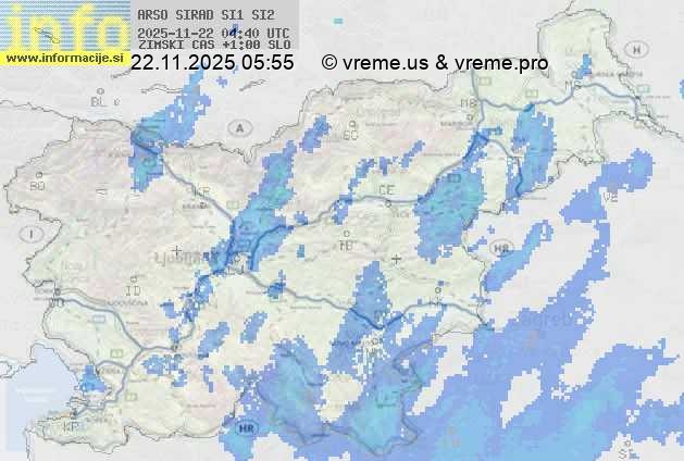 Radarska karta padavin
