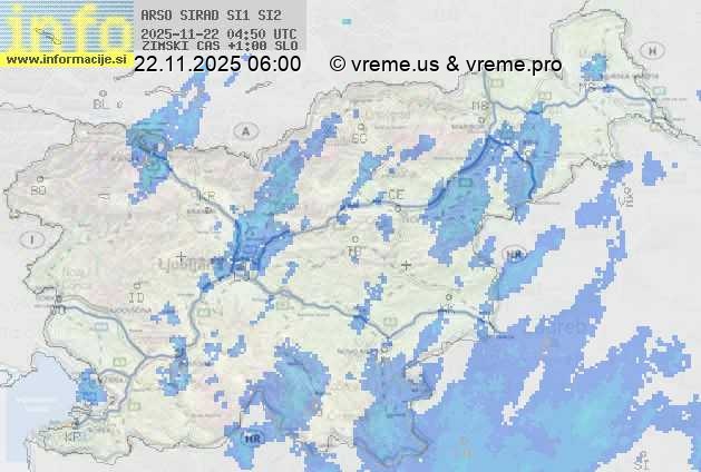 Radarska karta padavin