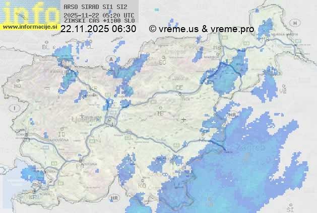 Radarska karta padavin