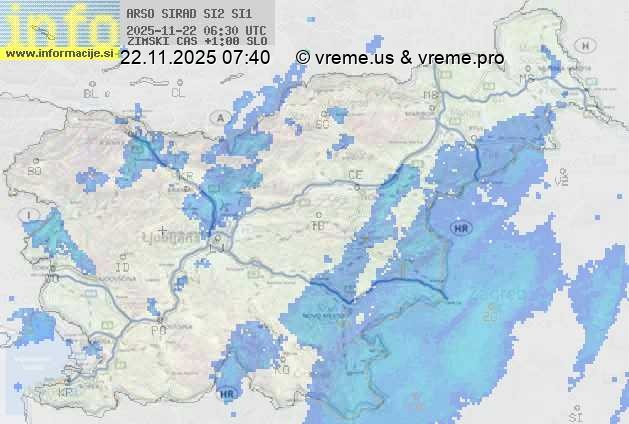 Radarska karta padavin