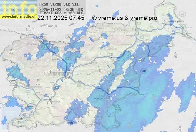 Radarska karta padavin