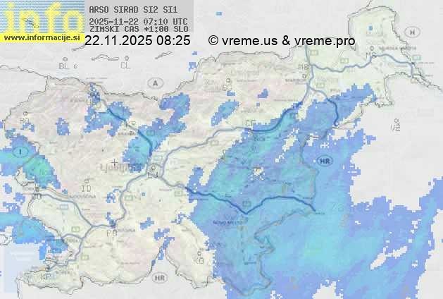 Radarska karta padavin