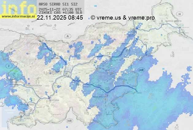 Radarska karta padavin