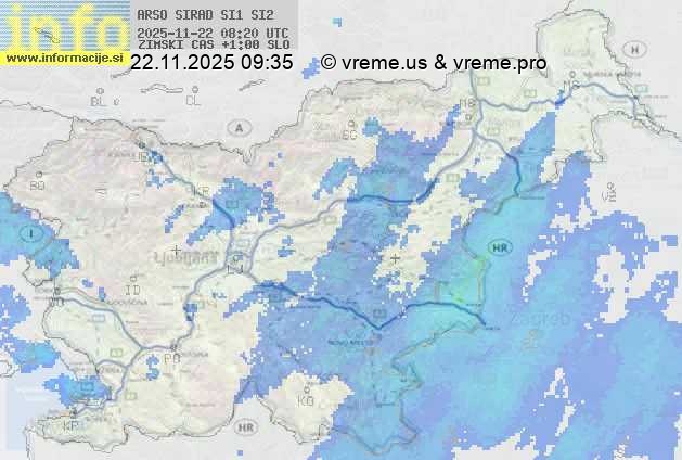 Radarska karta padavin