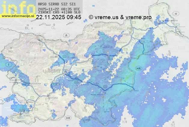 Radarska karta padavin