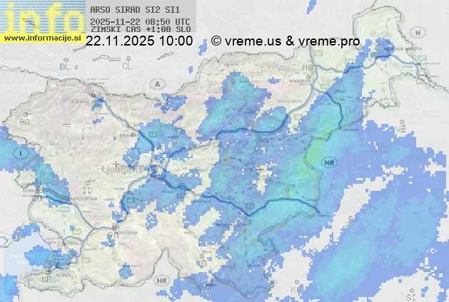 Radarska karta padavin