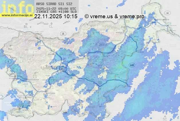 Radarska karta padavin