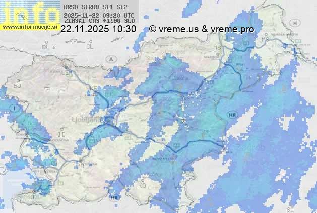 Radarska karta padavin