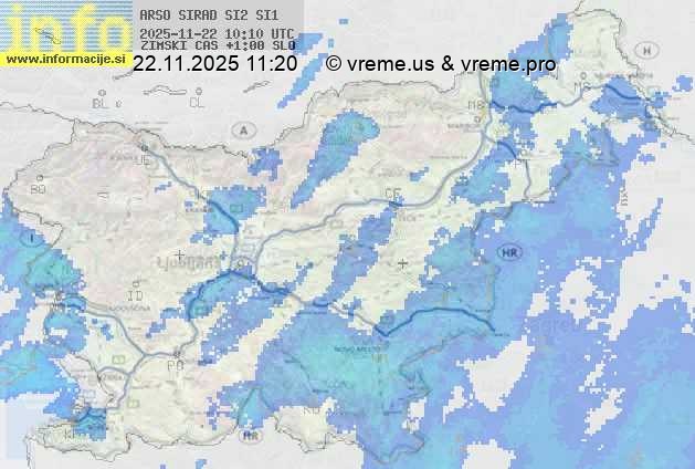 Radarska karta padavin