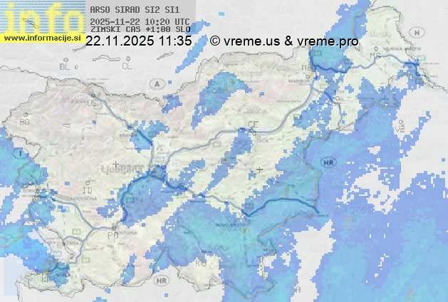 Radarska karta padavin