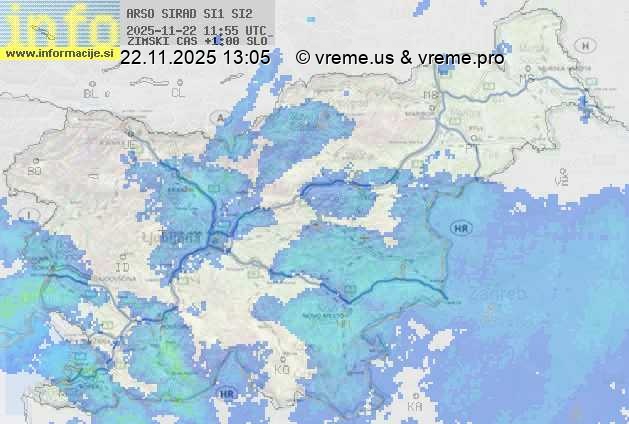 Radarska karta padavin