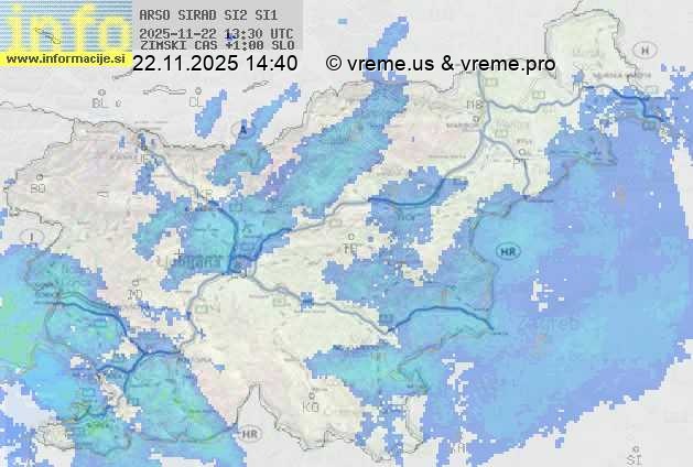 Radarska karta padavin
