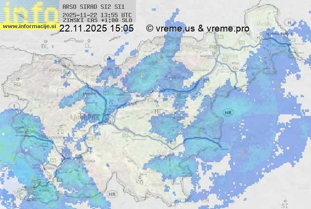 Radarska karta padavin
