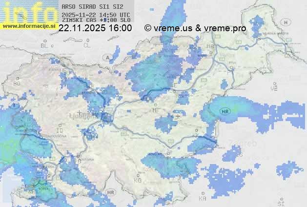 Radarska karta padavin