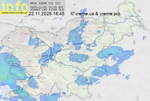 Radarska karta padavin
