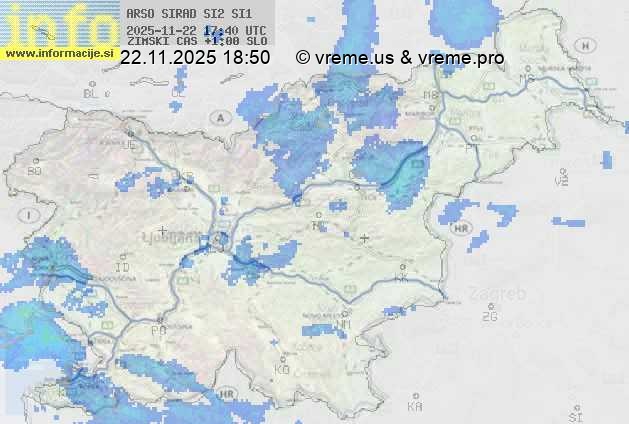Radarska karta padavin