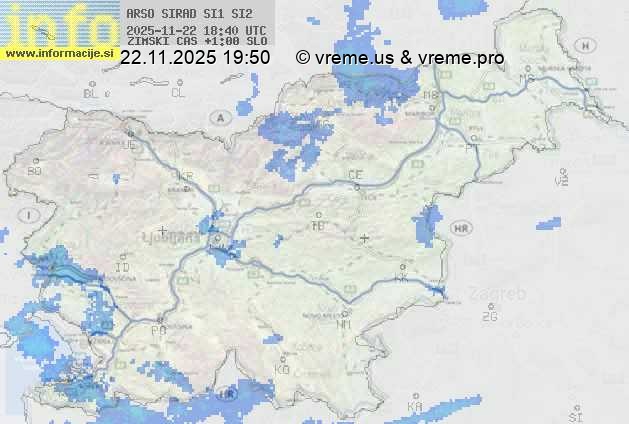 Radarska karta padavin