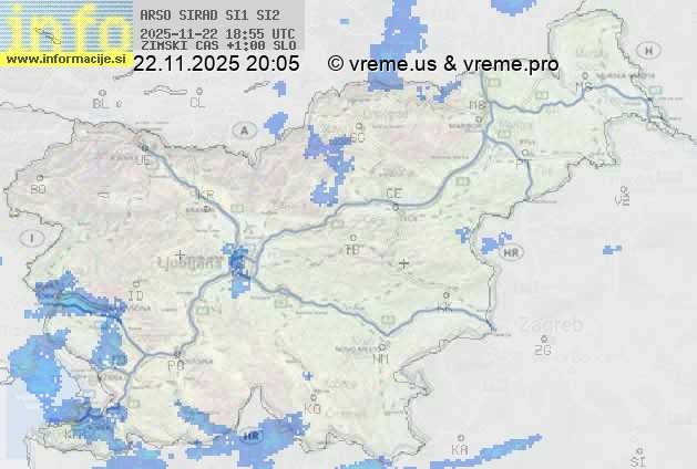 Radarska karta padavin