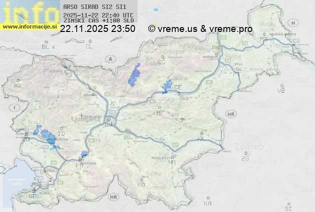 Radarska karta padavin