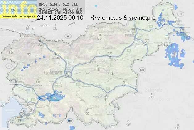 Radarska karta padavin