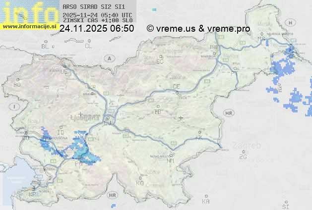 Radarska karta padavin