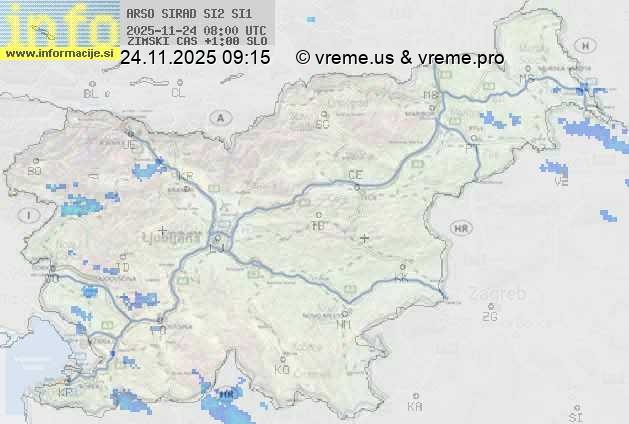 Radarska karta padavin