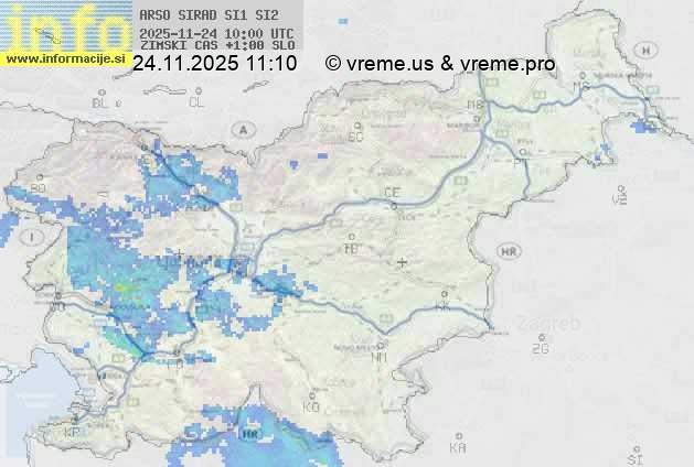 Radarska karta padavin
