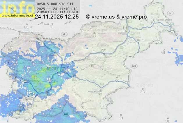 Radarska karta padavin