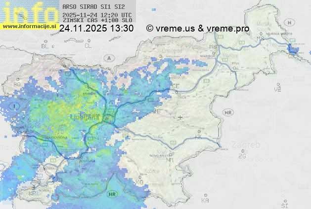 Radarska karta padavin