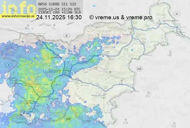 Radarska karta padavin