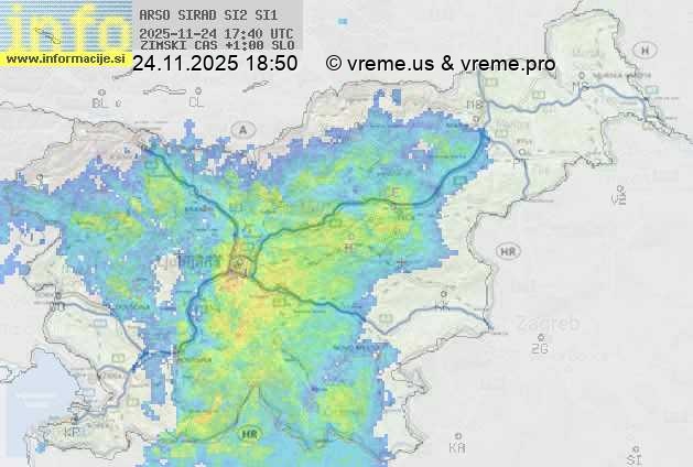 Radarska karta padavin