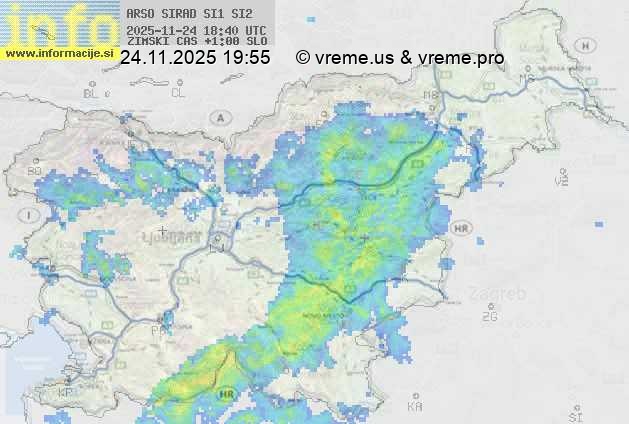 Radarska karta padavin